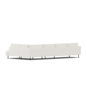 Bredhult Sofa - Jump Off White 1954-Schwarzer Stahl, 4-sitzig B1 - 1898