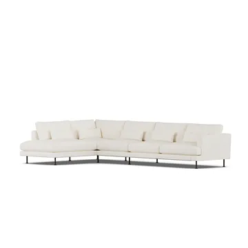 Bredhult Sofa - Jump Off White 1954-Schwarzer Stahl, 4-sitzig B2 - 1898