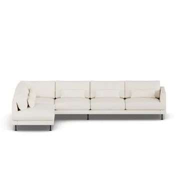 Bredhult Sofa - Jump Off White 1954-Schwarzer Stahl, 4-sitzig B2 - 1898