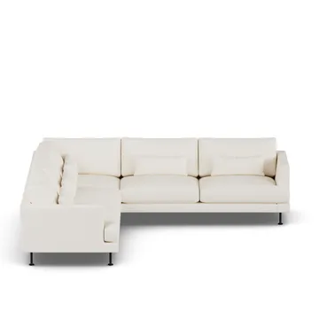 Bredhult Sofa - Jump Off White 1954-Schwarzer Stahl, Ecksofa F - 1898