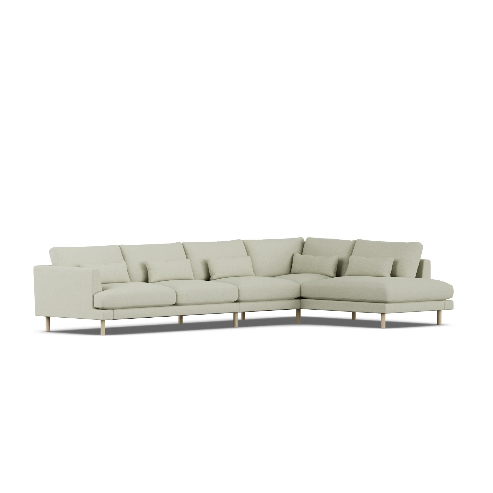 Bredhult Sofa, Luiza Beige 3981-Eiche weiß geölt, 4-sitzig B1 1898