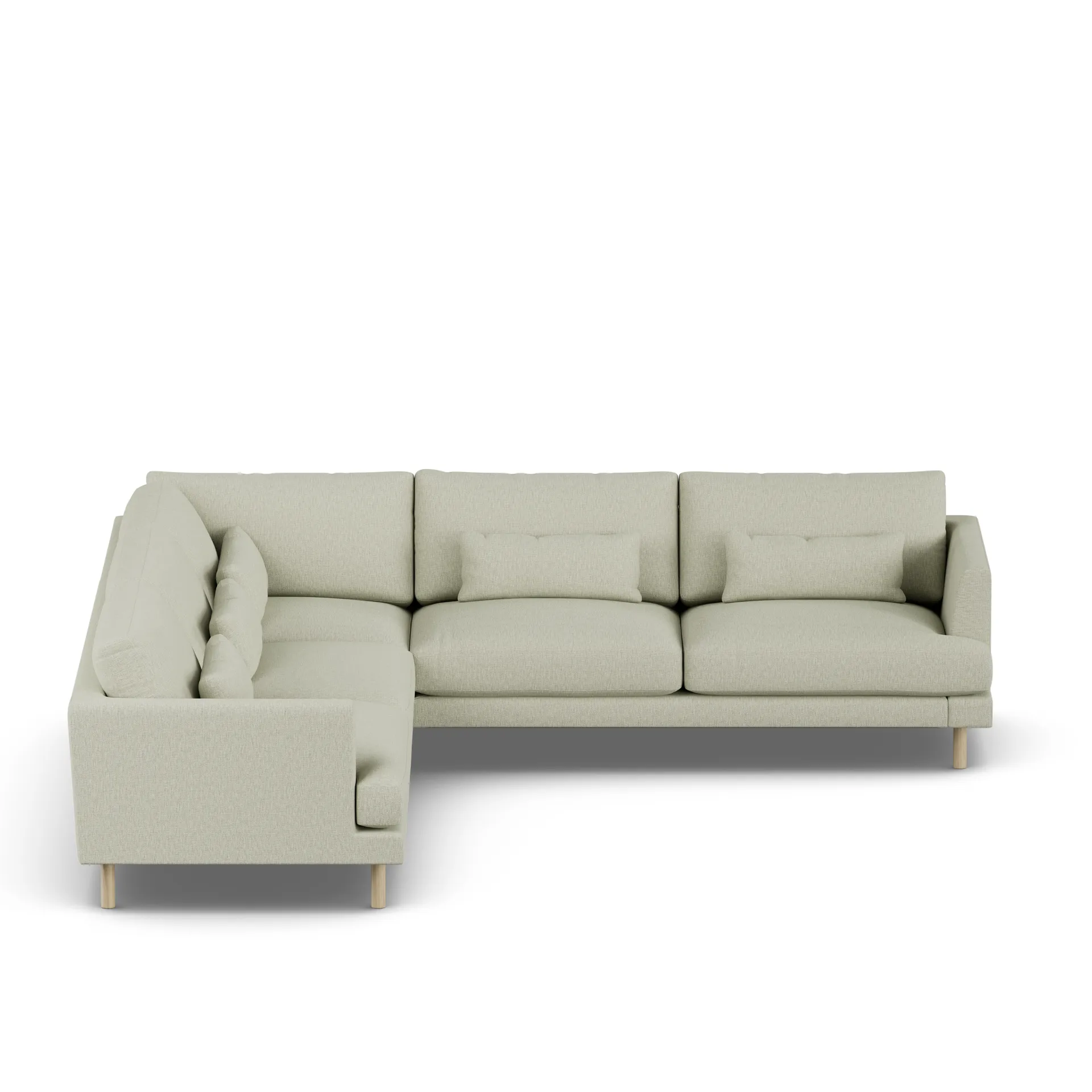 Bredhult Sofa, Luiza Beige 3981-Eiche weiß geölt, Ecksofa F 1898
