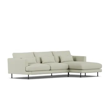 Bredhult Sofa - Luiza Beige 3981-Schwarzer Stahl, 2,5-sitzig C1 - 1898