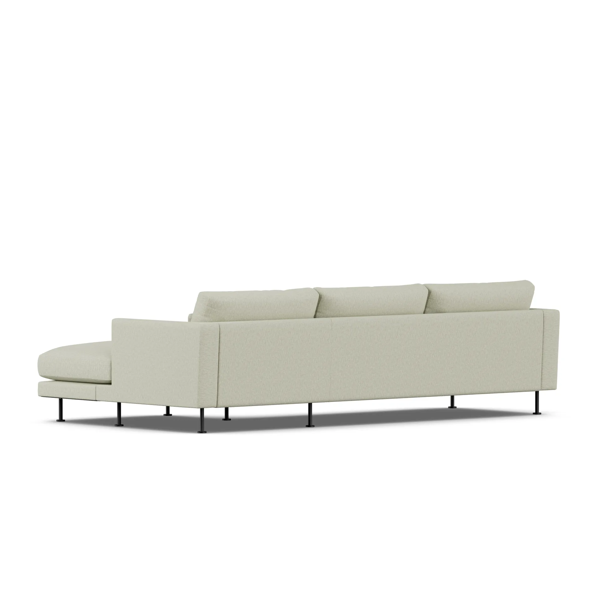 Bredhult Sofa, Luiza Beige 3981-Schwarzer Stahl, 2,5-sitzig C1 1898