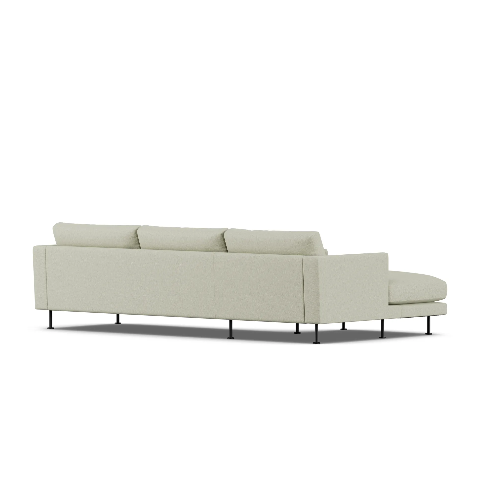 Bredhult Sofa, Luiza Beige 3981-Schwarzer Stahl, 2,5-sitzig C2 1898