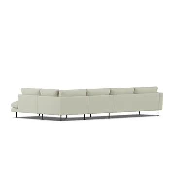Bredhult Sofa - Luiza Beige 3981-Schwarzer Stahl, 4-sitzig B1 - 1898