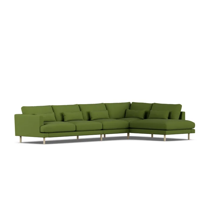 Bredhult Sofa - Luiza Green 3975-Eiche weiß geölt, 4-sitzig B1 - 1898