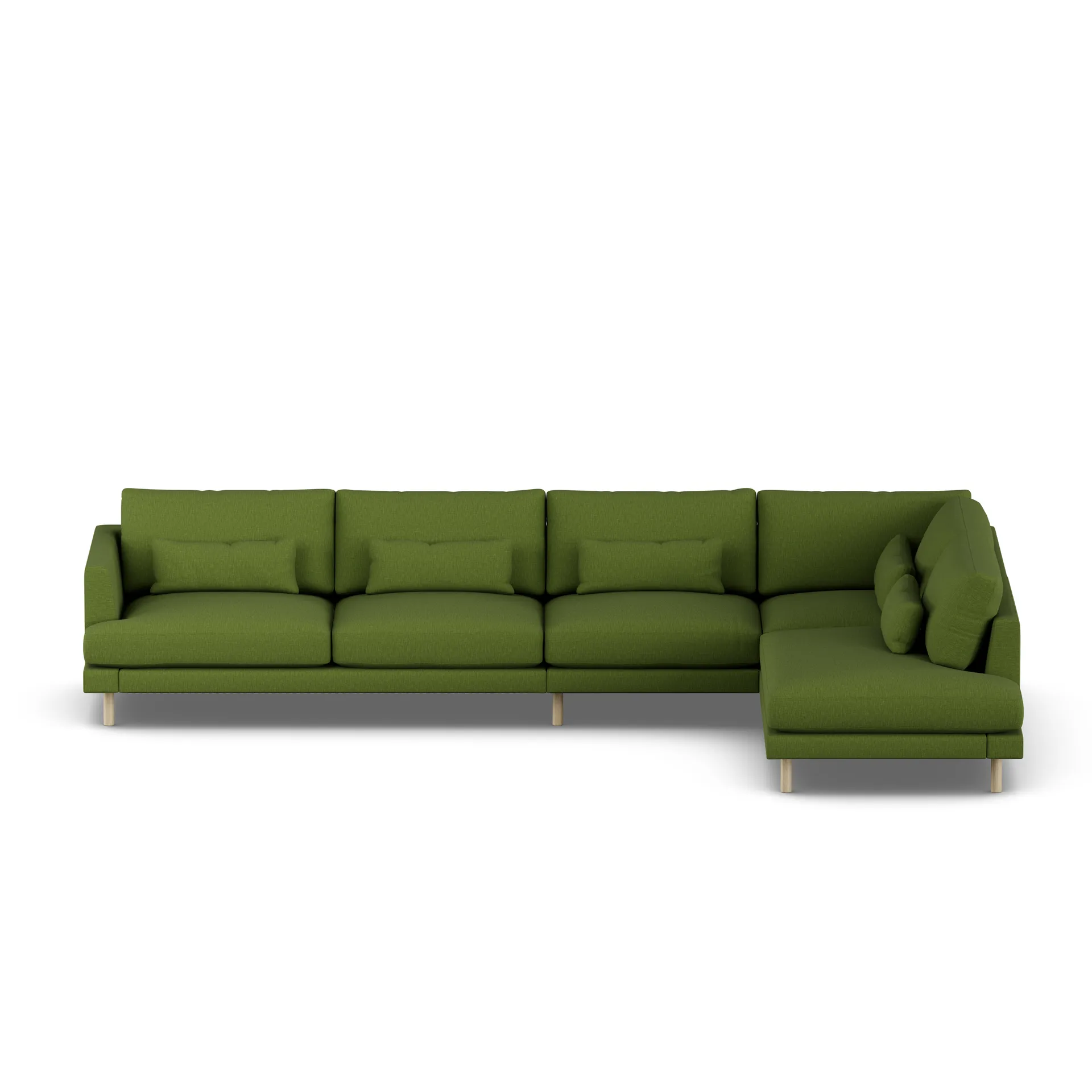 Bredhult Sofa, Luiza Green 3975-Eiche weiß geölt, 4-sitzig B1 1898