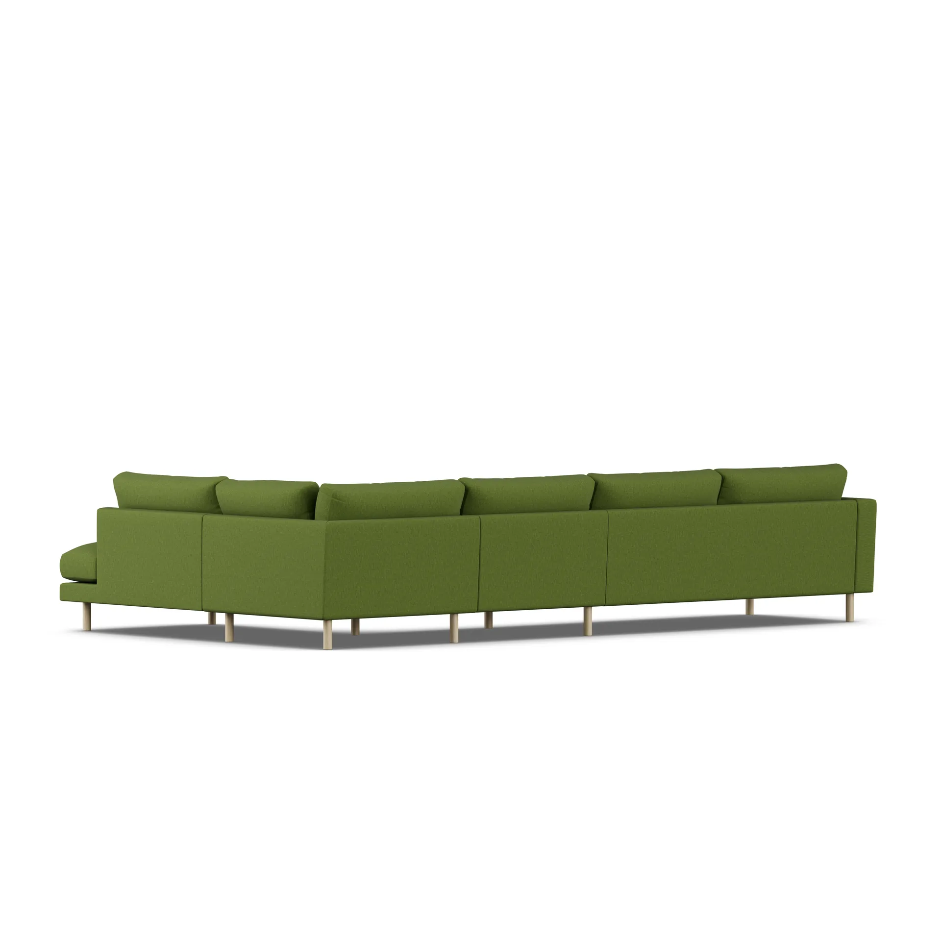 Bredhult Sofa, Luiza Green 3975-Eiche weiß geölt, 4-sitzig B1 1898
