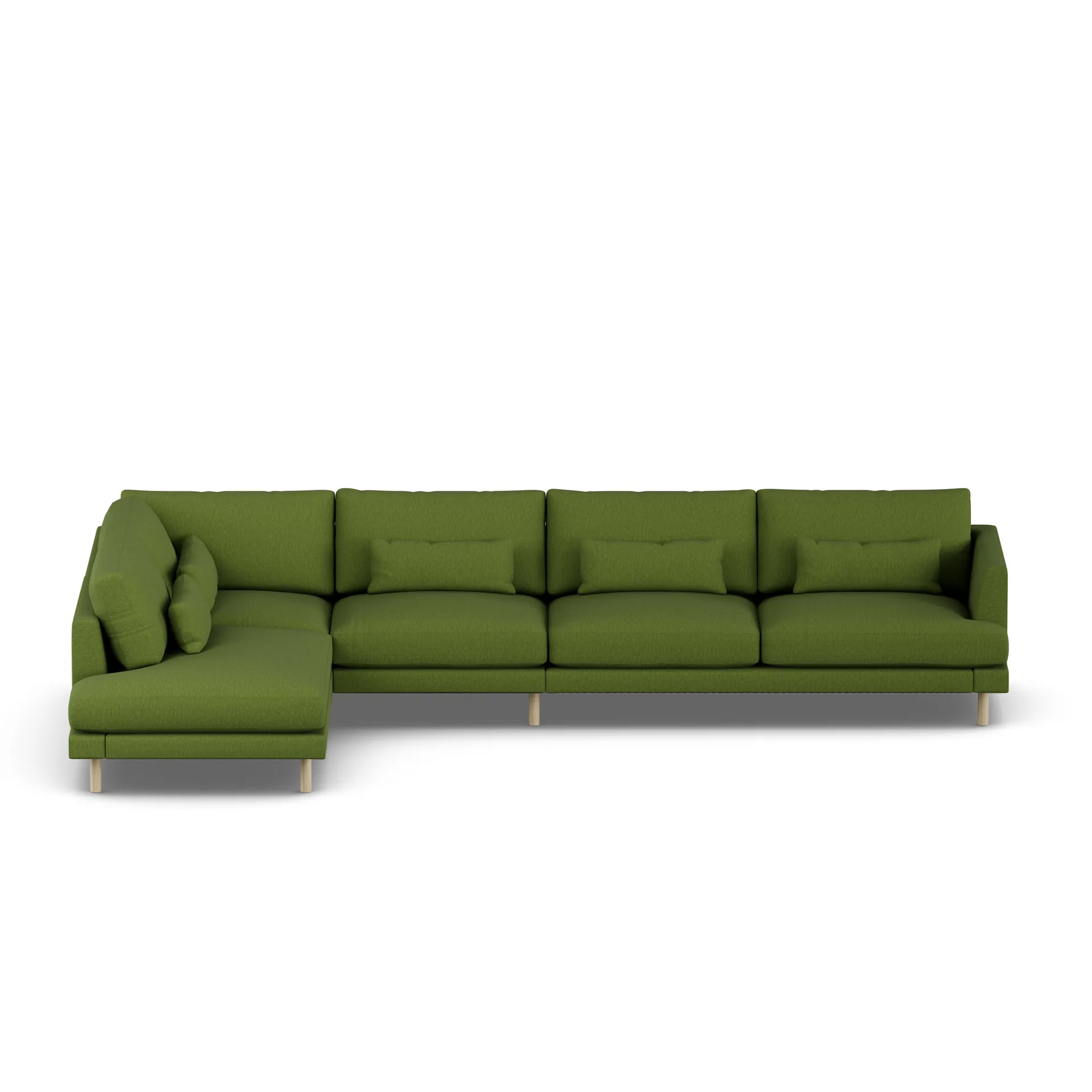 Bredhult Sofa, Luiza Green 3975-Eiche weiß geölt, 4-sitzig B2 1898