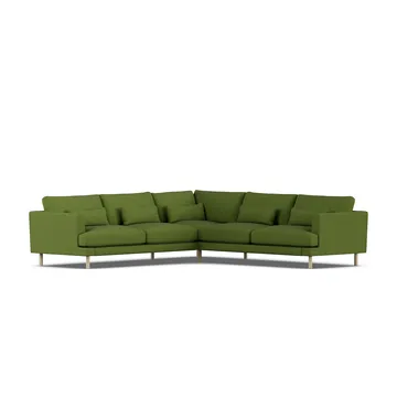 Bredhult Sofa - Luiza Green 3975-Eiche weiß geölt, Ecksofa F - 1898