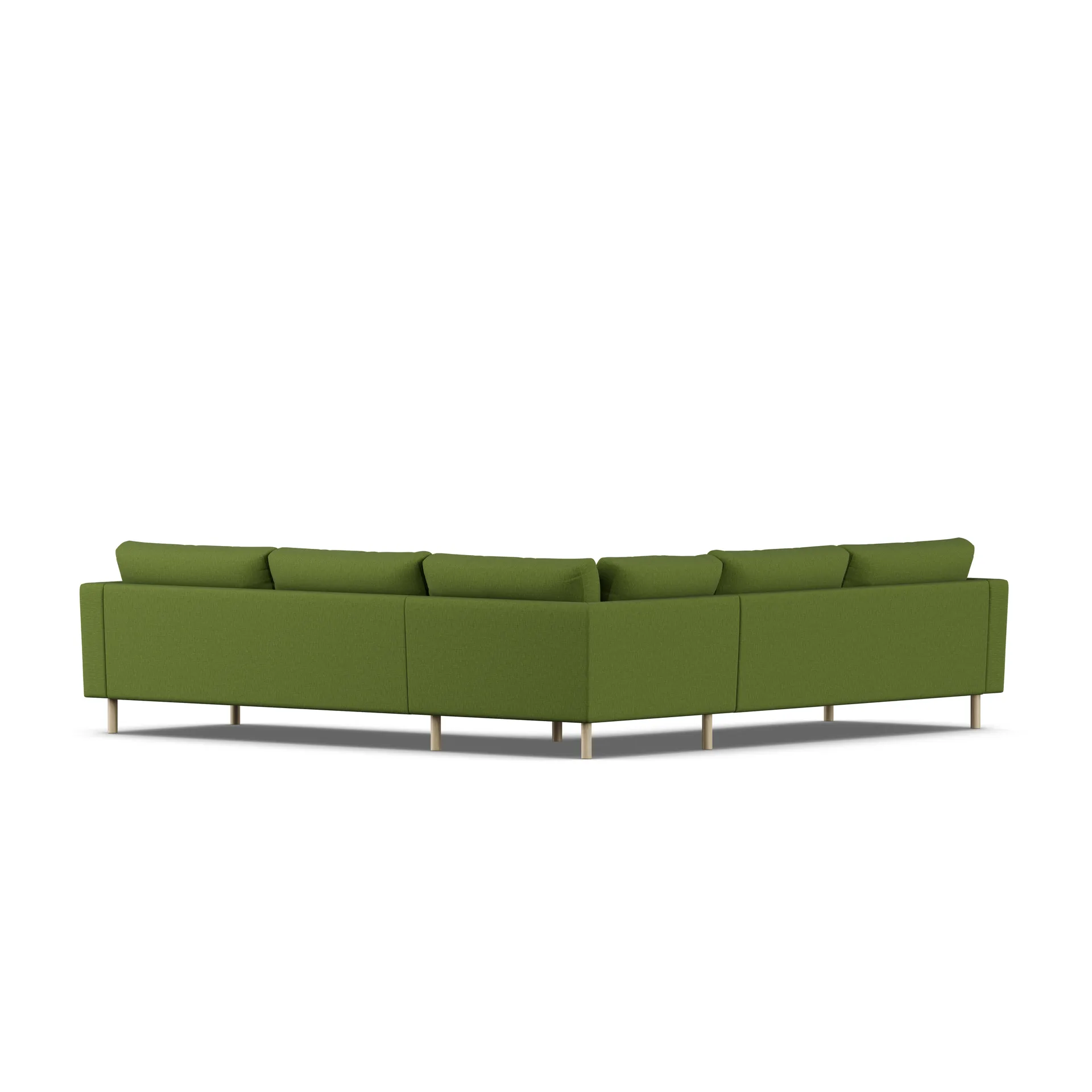 Bredhult Sofa, Luiza Green 3975-Eiche weiß geölt, Ecksofa F 1898