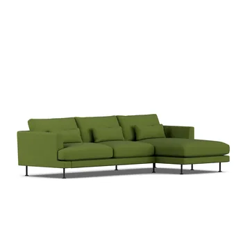 Bredhult Sofa - Luiza Green 3975-Schwarzer Stahl, 2,5-sitzig C1 - 1898