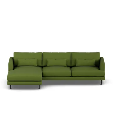 Bredhult Sofa - Luiza Green 3975-Schwarzer Stahl, 2,5-sitzig C2 - 1898