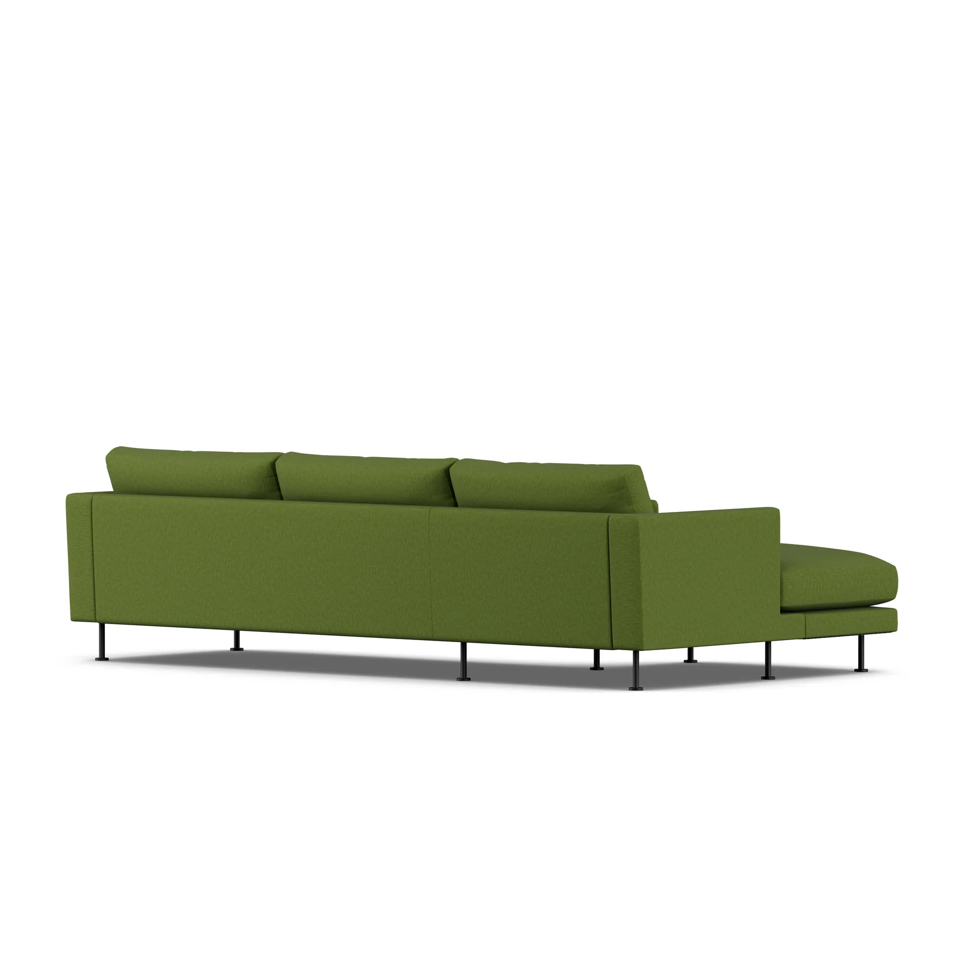 Bredhult Sofa, Luiza Green 3975-Schwarzer Stahl, 2,5-sitzig C2 1898