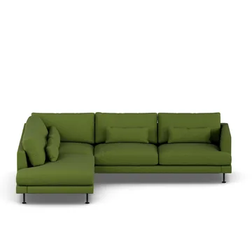 Bredhult Sofa - Luiza Green 3975-Schwarzer Stahl, 3-sitzig A2 - 1898