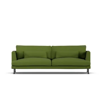 Bredhult Sofa - Luiza Green 3975-Schwarzer Stahl, 3-sitzig - 1898