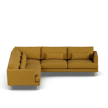 Bredhult Sofa - Luiza Mustard 3972-Eiche weiß geölt, Ecksofa F - 1898