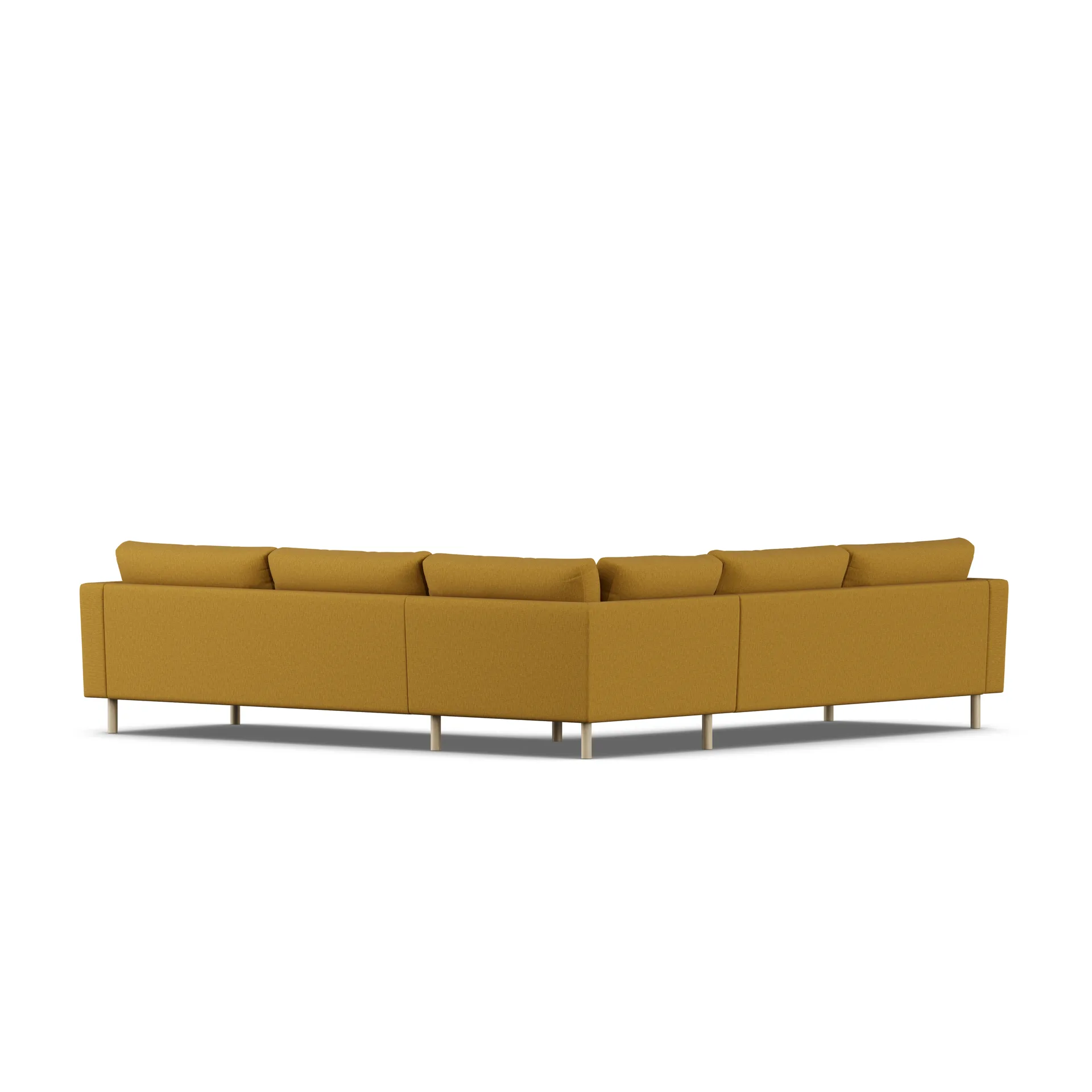 Bredhult Sofa, Luiza Mustard 3972-Eiche weiß geölt, Ecksofa F 1898