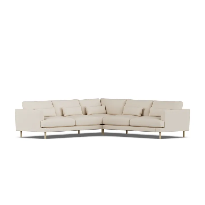 Bredhult Sofa - Same Beige 6670-Eiche weiß geölt, Ecksofa F - 1898