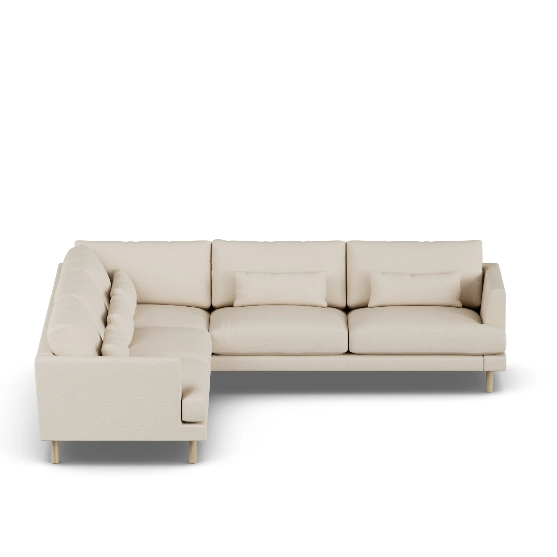 Bredhult Sofa, Same Beige 6670-Eiche weiß geölt, Ecksofa F 1898