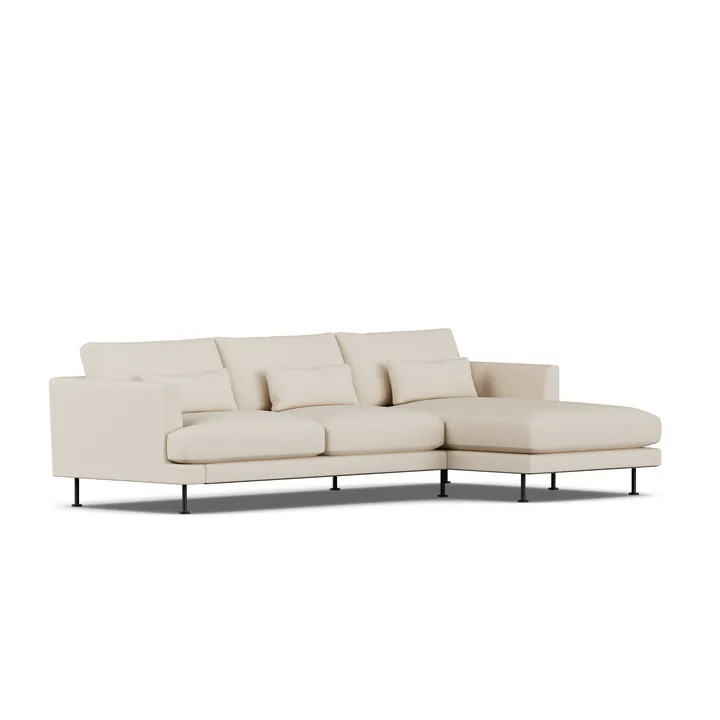 Bredhult Sofa - Same Beige 6670-Schwarzer Stahl, 2,5-sitzig C1 - 1898