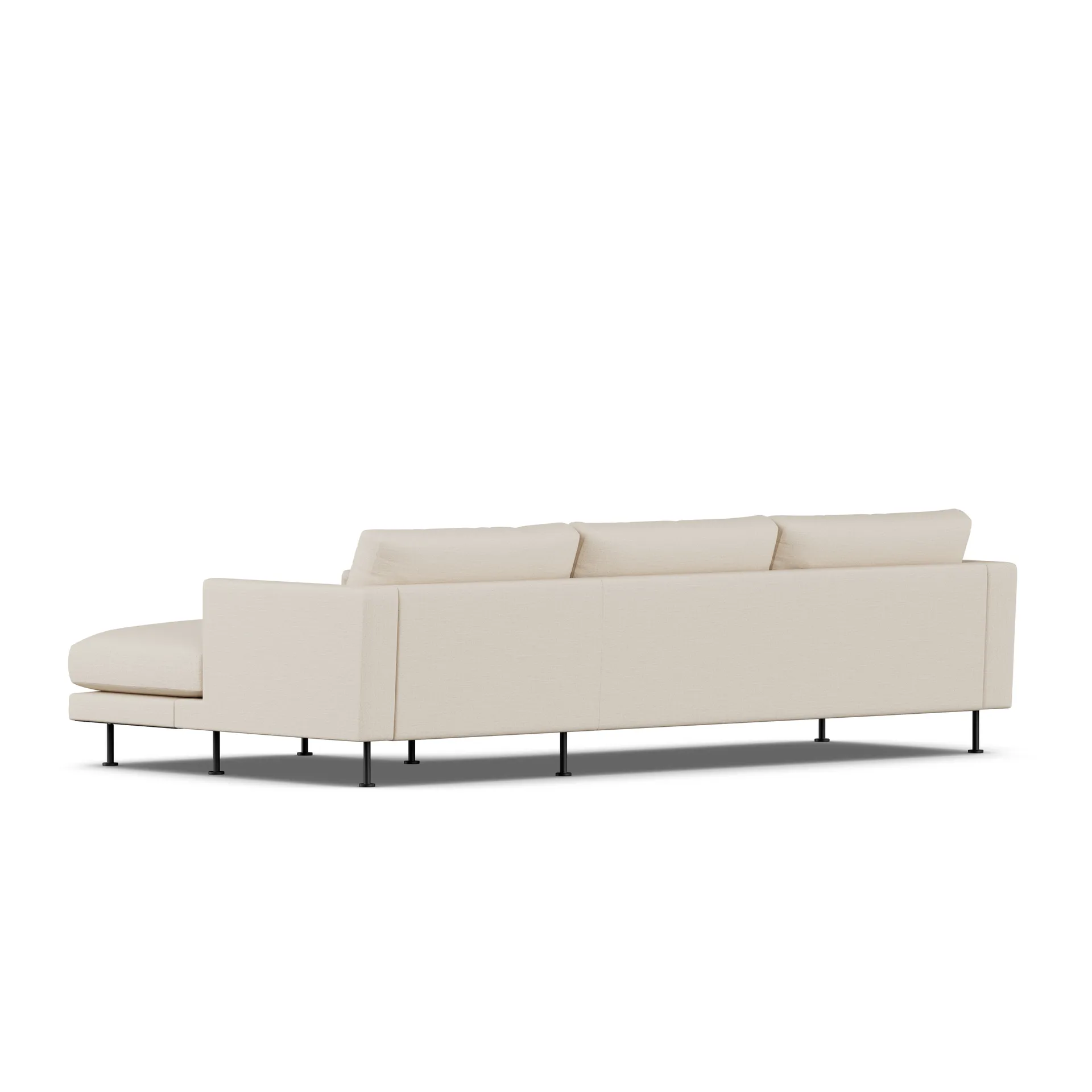 Bredhult Sofa, Same Beige 6670-Schwarzer Stahl, 2,5-sitzig C1 1898