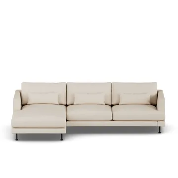 Bredhult Sofa - Same Beige 6670-Schwarzer Stahl, 2,5-sitzig C2 - 1898
