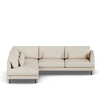 Bredhult Sofa - Same Beige 6670-Schwarzer Stahl, 3-sitzig A2 - 1898