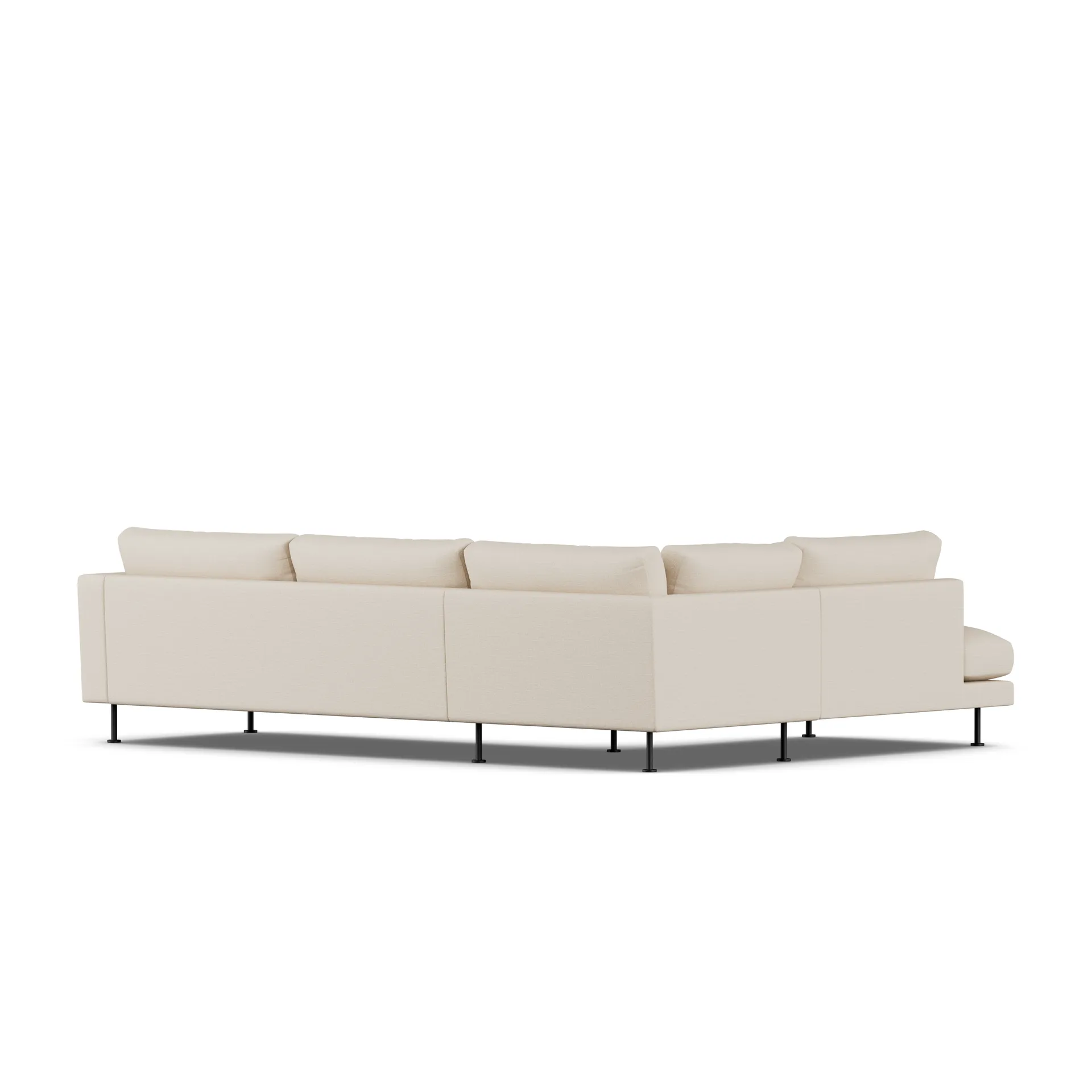 Bredhult Sofa, Same Beige 6670-Schwarzer Stahl, 3-sitzig A2 1898