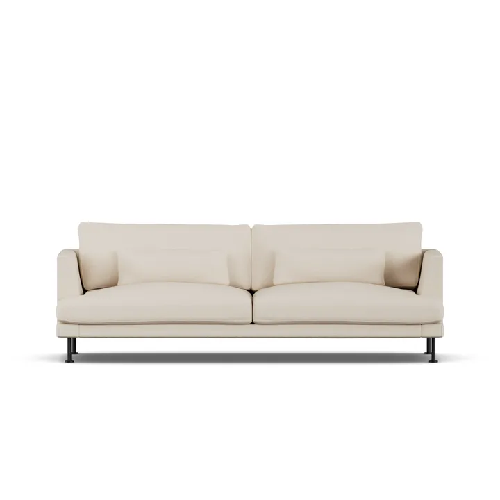 Bredhult Sofa - Same Beige 6670-Schwarzer Stahl, 3-sitzig - 1898