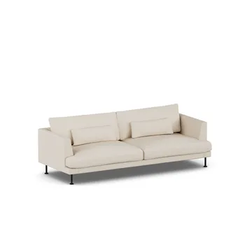Bredhult Sofa - Same Beige 6670-Schwarzer Stahl, 3-sitzig - 1898