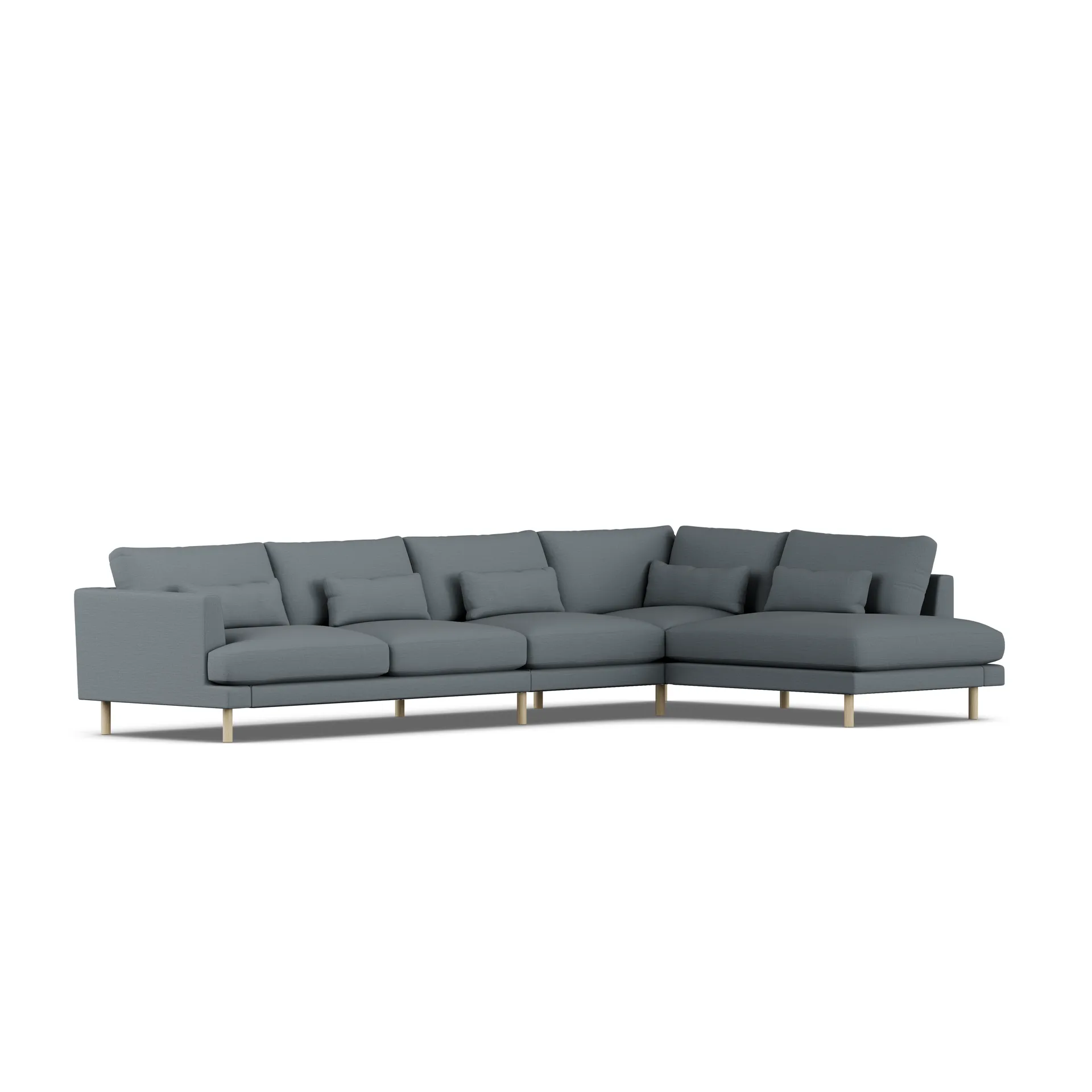 Bredhult Sofa, Same Blue 6678-Eiche weiß geölt, 4-sitzig B1 1898