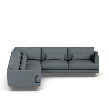 Bredhult Sofa - Same Blue 6678-Eiche weiß geölt, Ecksofa F - 1898