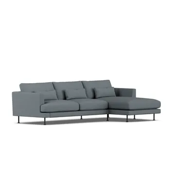 Bredhult Sofa - Same Blue 6678-Schwarzer Stahl, 2,5-sitzig C1 - 1898