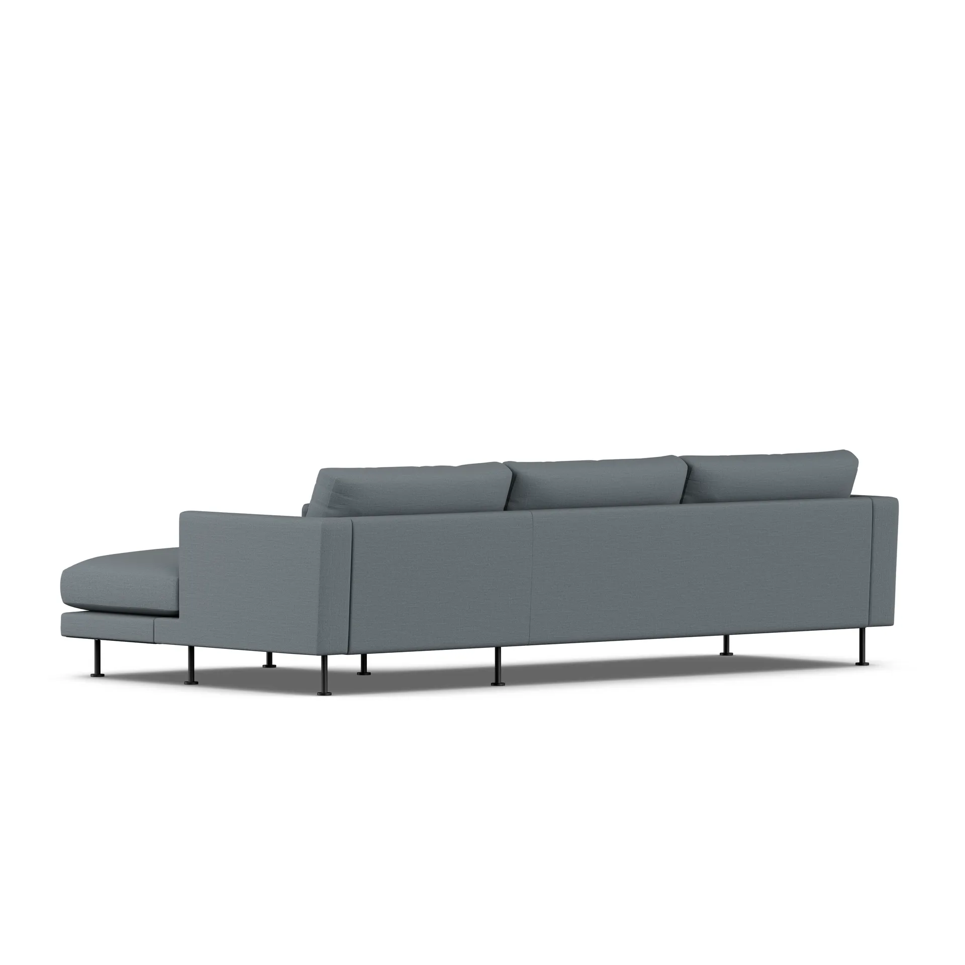 Bredhult Sofa, Same Blue 6678-Schwarzer Stahl, 2,5-sitzig C1 1898