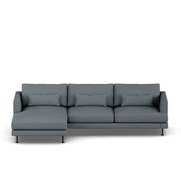 Bredhult Sofa - Same Blue 6678-Schwarzer Stahl, 2,5-sitzig C2 - 1898