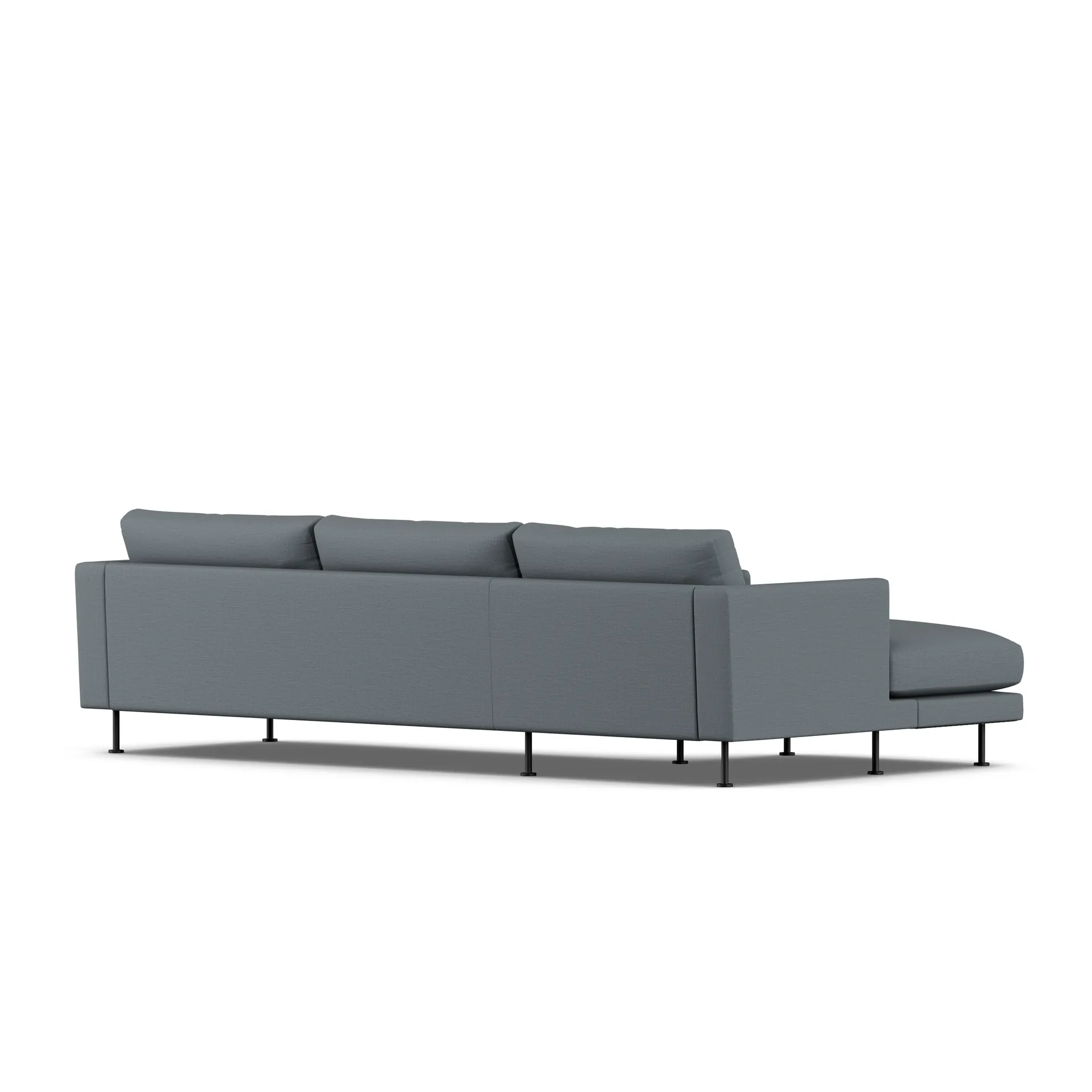 Bredhult Sofa, Same Blue 6678-Schwarzer Stahl, 2,5-sitzig C2 1898