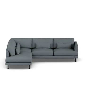 Bredhult Sofa - Same Blue 6678-Schwarzer Stahl, 3-sitzig A2 - 1898