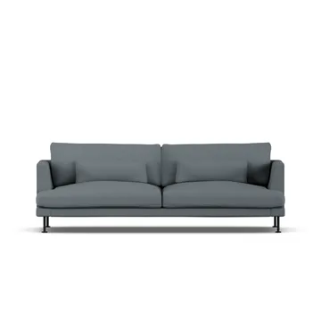Bredhult Sofa - Same Blue 6678-Schwarzer Stahl, 3-sitzig - 1898