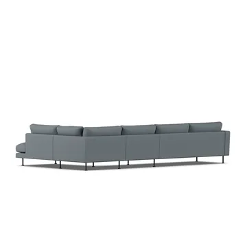 Bredhult Sofa - Same Blue 6678-Schwarzer Stahl, 4-sitzig B1 - 1898