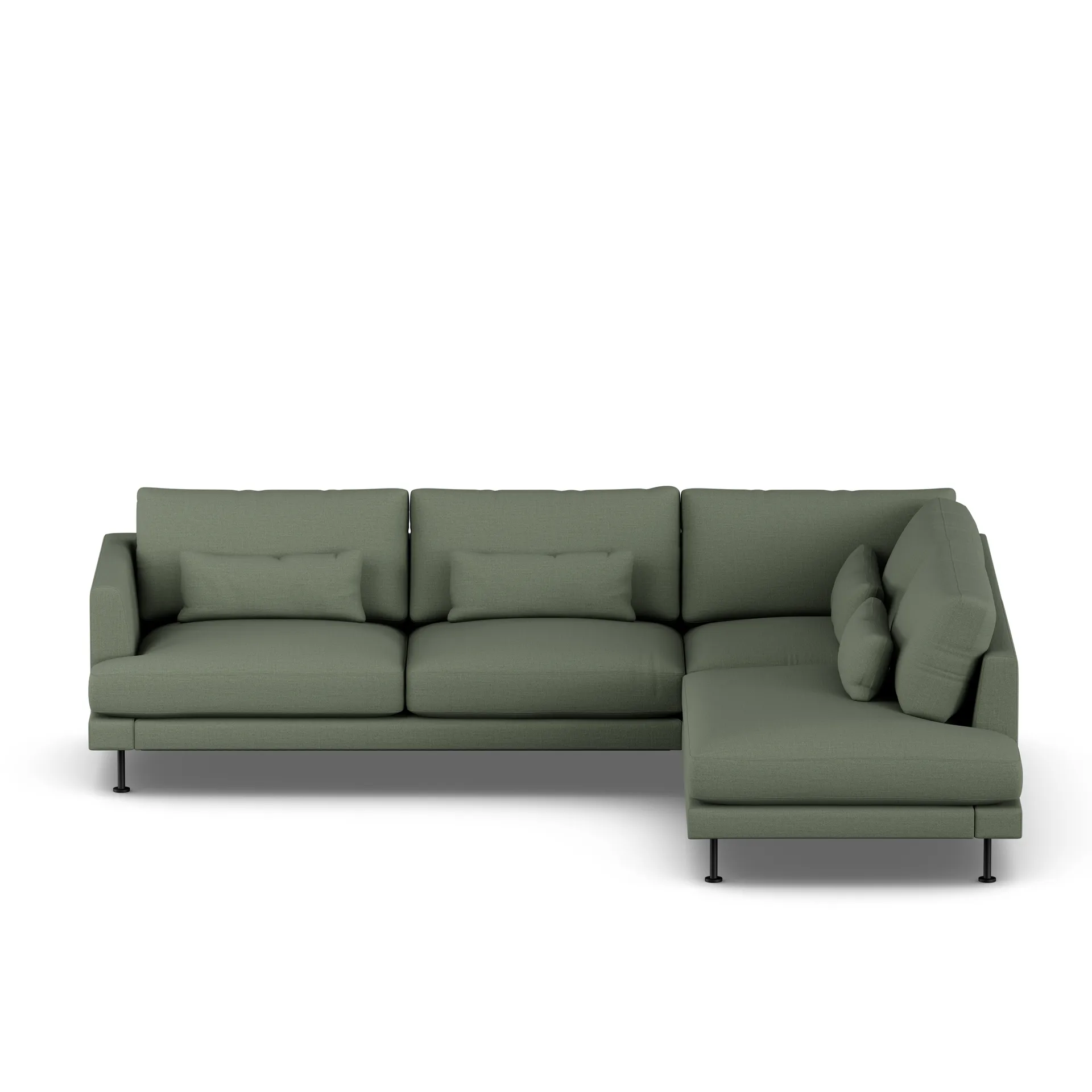 Bredhult Sofa, Same Forest 6677-Schwarzer Stahl, 3-sitzig A1 1898