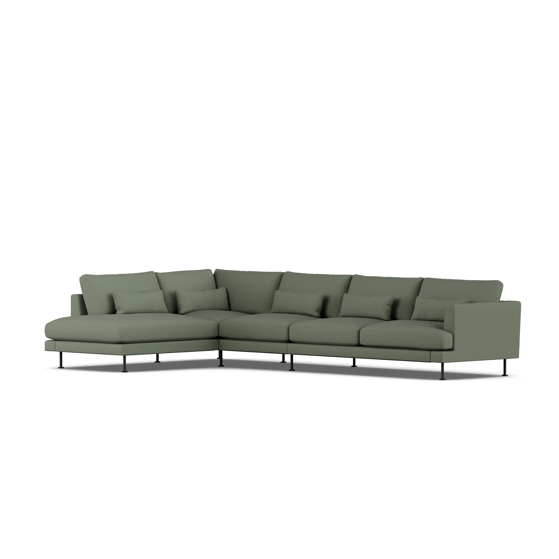 Bredhult Sofa, Same Forest 6677-Schwarzer Stahl, 4-sitzig B2 1898