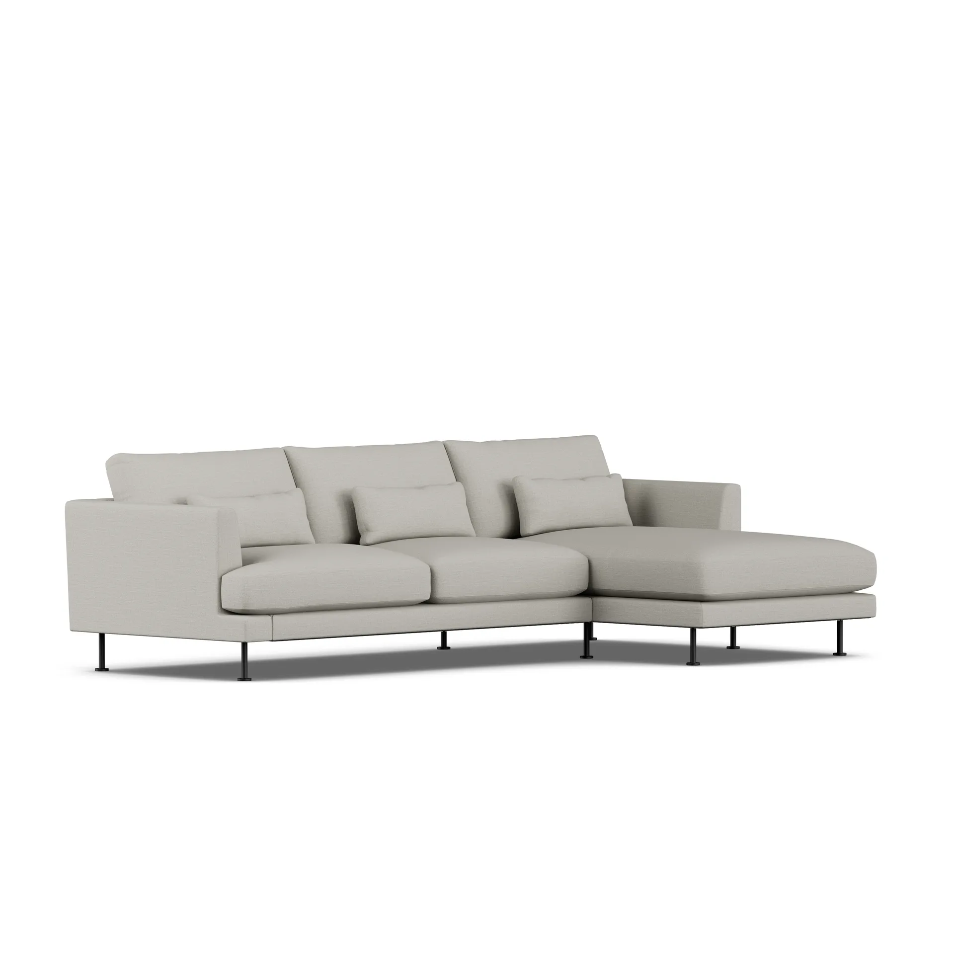 Bredhult Sofa, Same Grey 6673-Schwarzer Stahl, 2,5-sitzig C1 1898