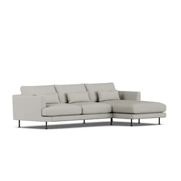 Bredhult Sofa - Same Grey 6673-Schwarzer Stahl, 2,5-sitzig C1 - 1898