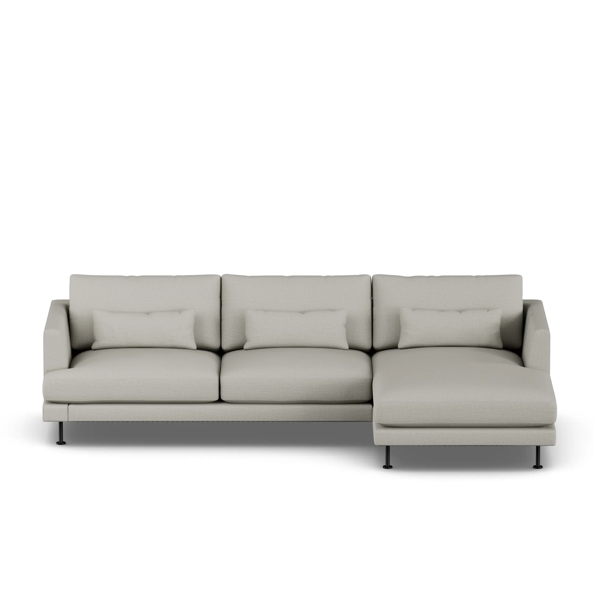 Bredhult Sofa, Same Grey 6673-Schwarzer Stahl, 2,5-sitzig C1 1898