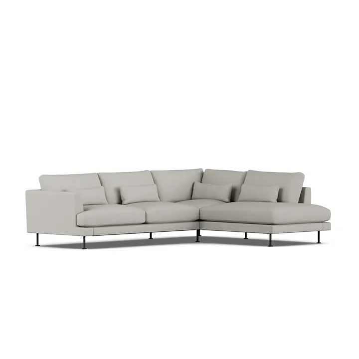 Bredhult Sofa - Same Grey 6673-Schwarzer Stahl, 3-sitzig A1 - 1898