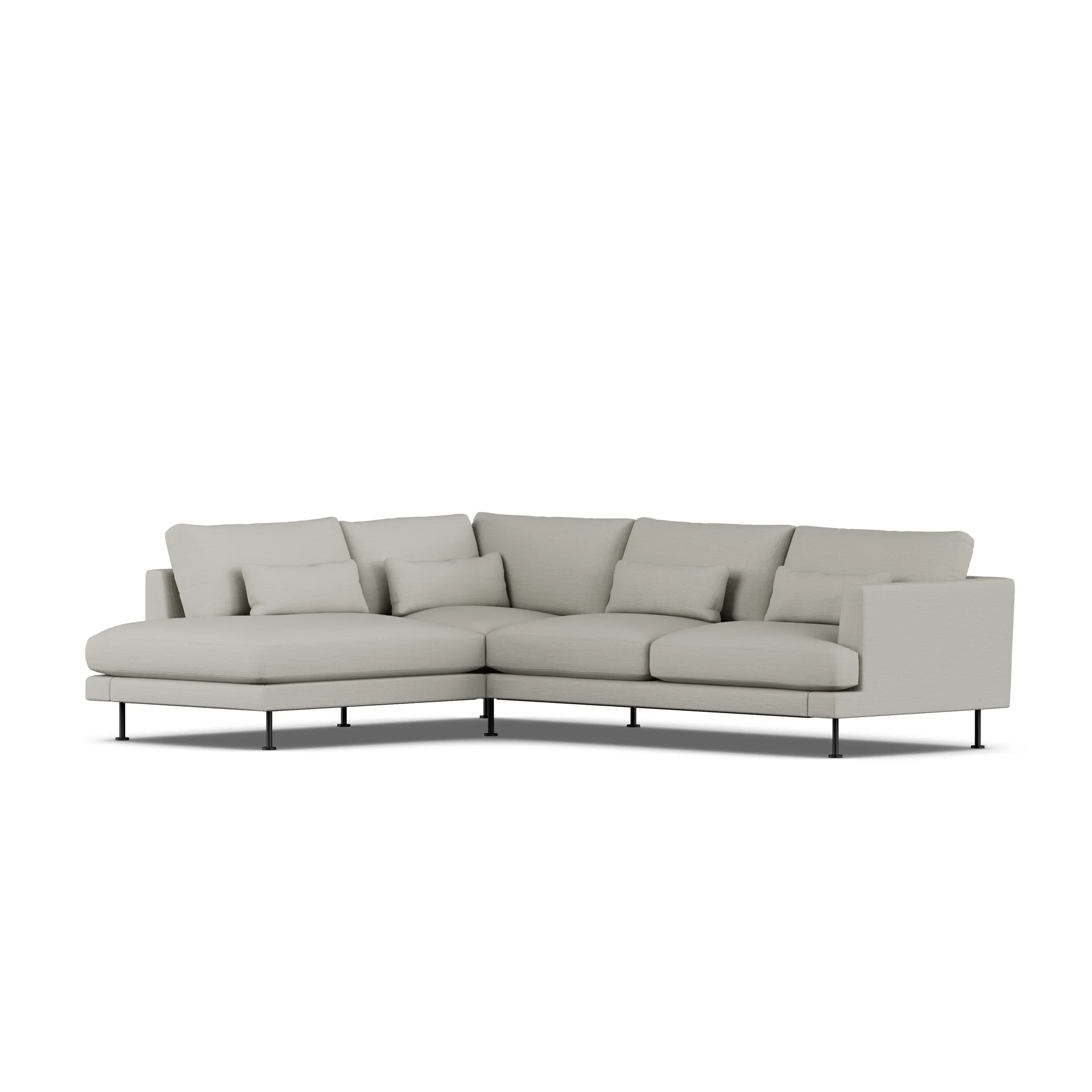 Bredhult Sofa, Same Grey 6673-Schwarzer Stahl, 3-sitzig A2 1898