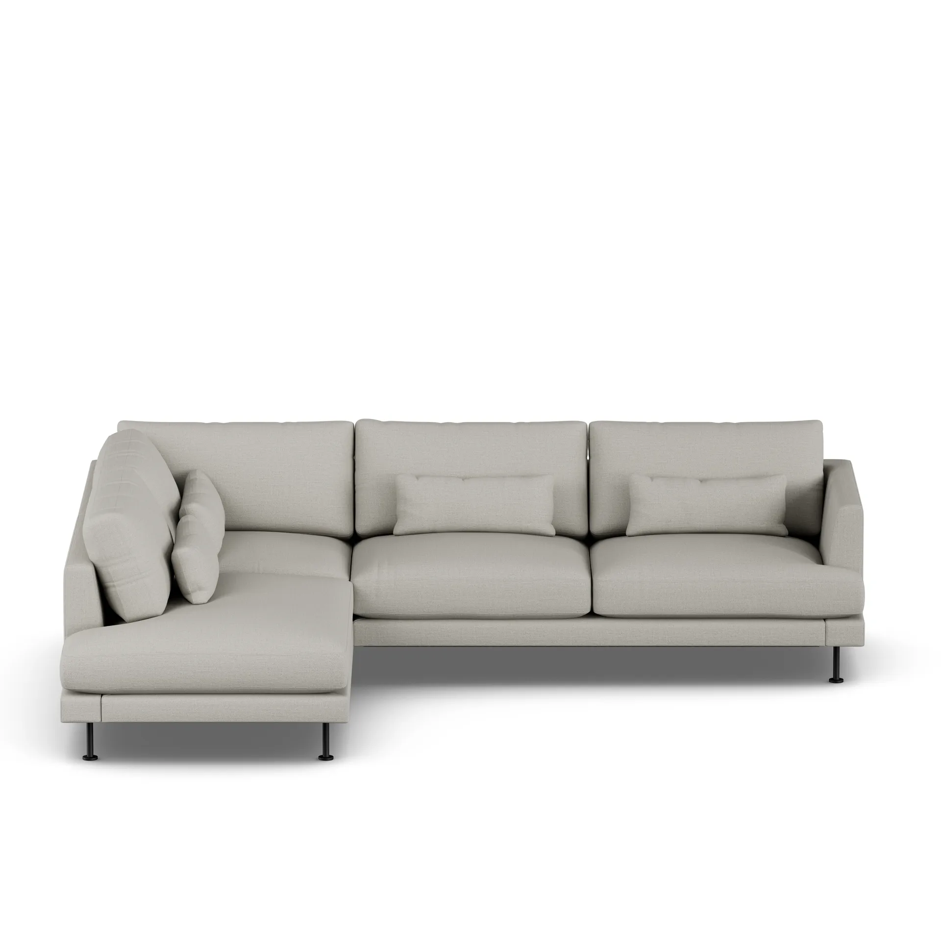 Bredhult Sofa, Same Grey 6673-Schwarzer Stahl, 3-sitzig A2 1898