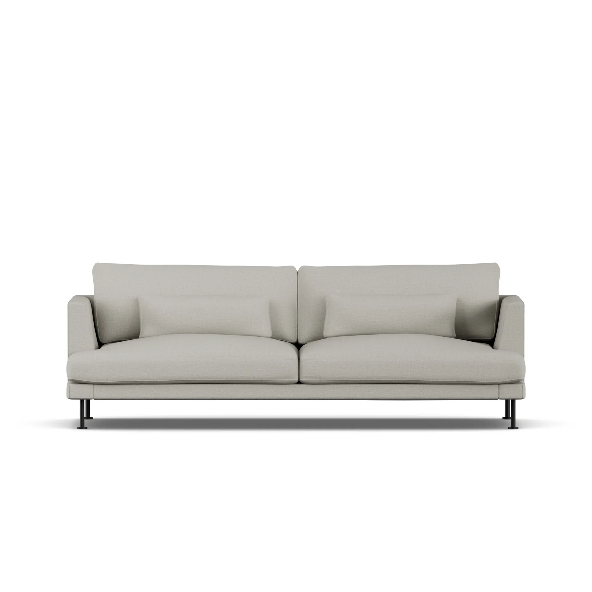 Bredhult Sofa, Same Grey 6673-Schwarzer Stahl, 3-sitzig 1898